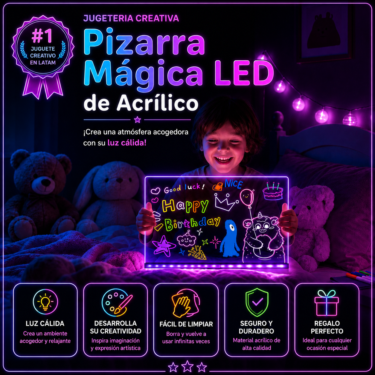 LumiDraw™ Pizarra LED Mágica